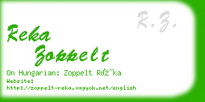 reka zoppelt business card